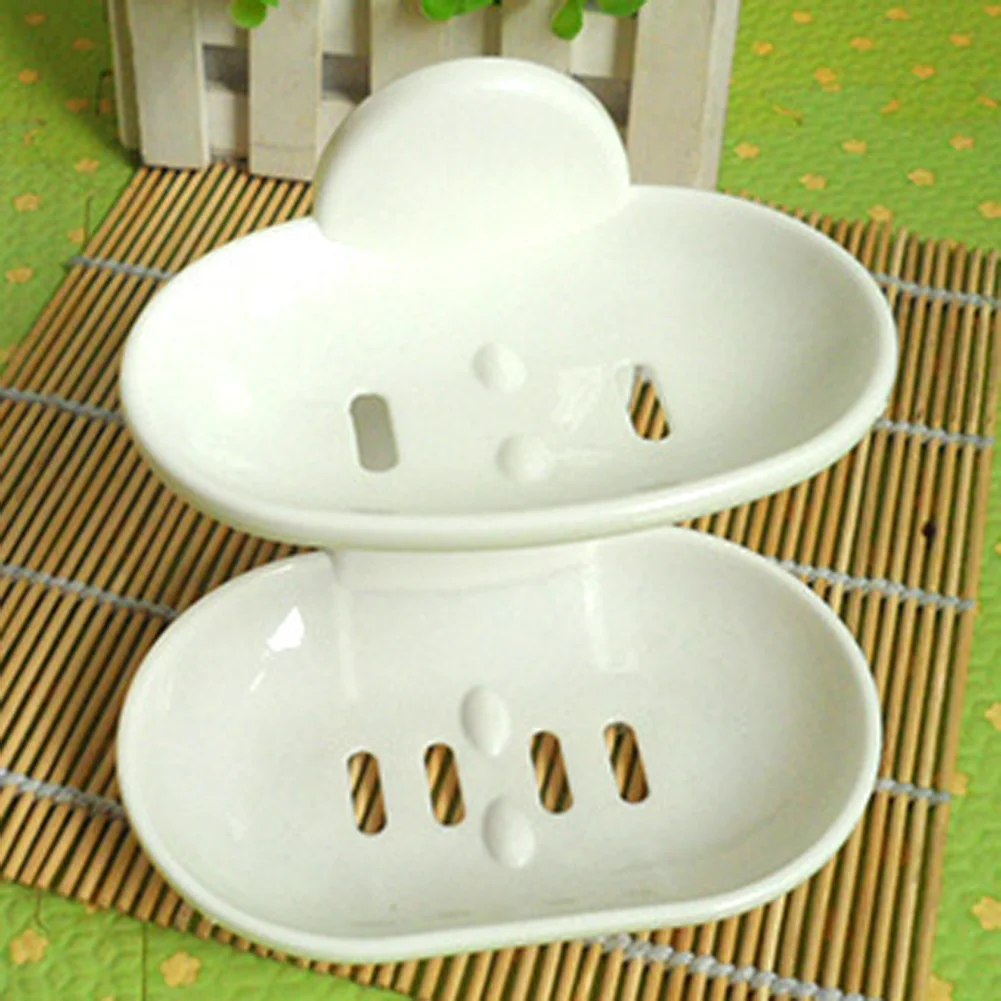 

strong suction cup double layer soap box soap dishes water bunk soap holder bath basket Drop Ship New Hot Fashion