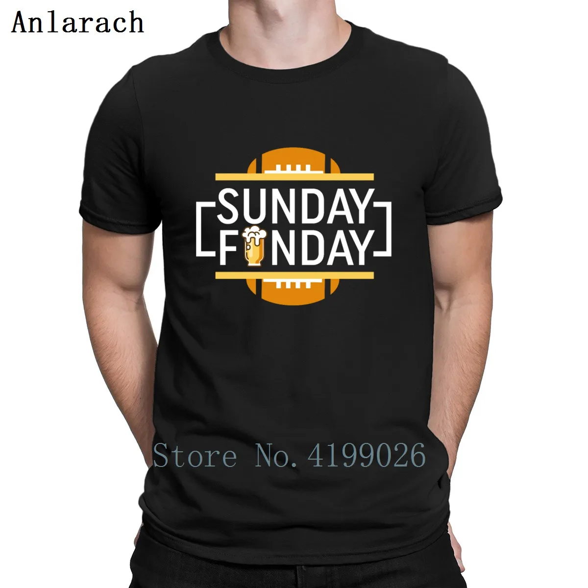 Дизайнерская футболка с изображением поклонника пива и футбола Sunday Funday летняя