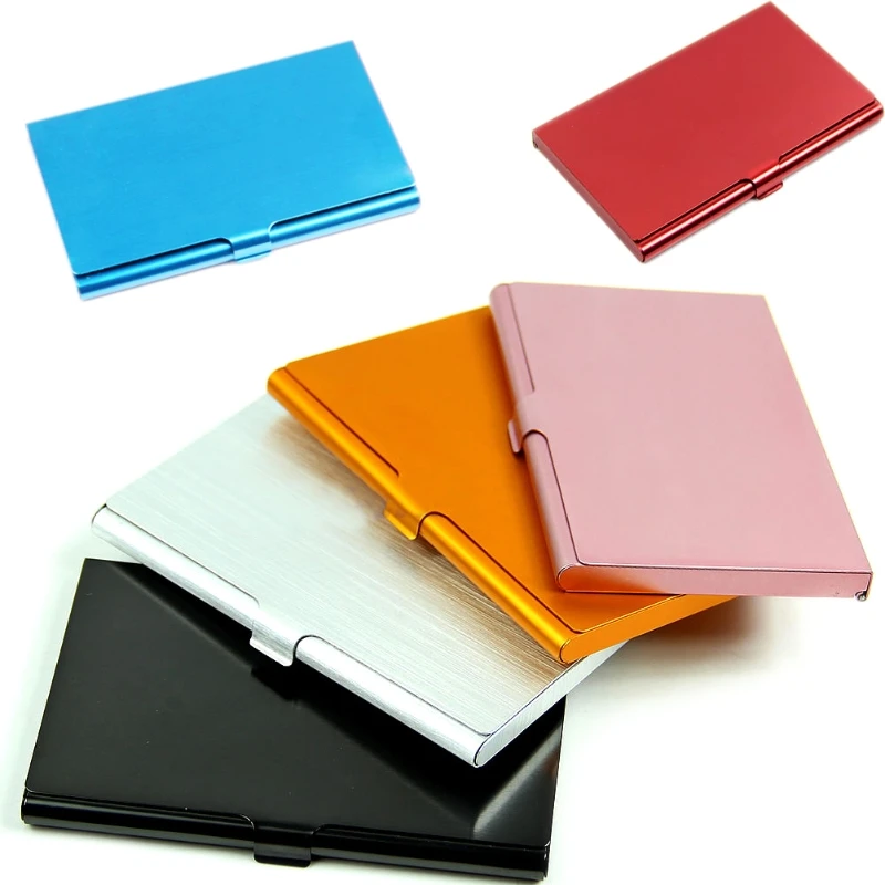 

Practical Pocket Business Name Credit ID Card Case Metal Box Holder Aluminum