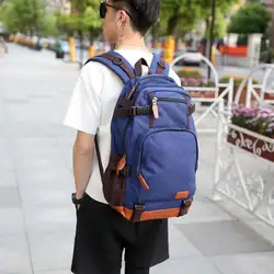 X-онлайн 031417 горячий новый мужской холщовый рюкзак Подростковая школьная сумка