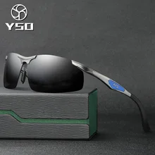 YSO солнцезащитные очки Для Мужчин Поляризованные UV400 алюминиево-магниевым так рамки солнцезащитные очки для вождения очки без оправы аксессуар для Для мужчин 3009