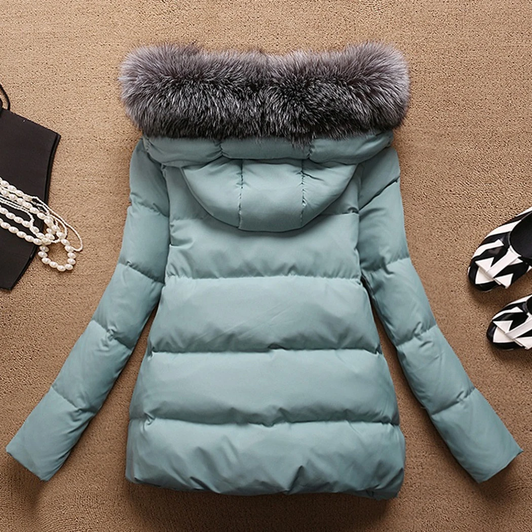 2018 Hiver Coton Ouatée Turquoise Long Veste pink À Automne Manteau Mince pantone Q4 De Femmes Black Rembourré Femelle Capuchon Col Parkas Fourrure red Survêtement Prq5wxtPg