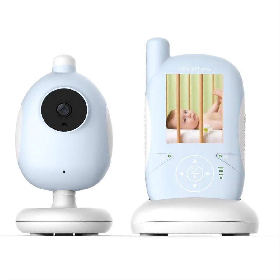 2.4 inch radio babysitter doppler IR Night vision Lullabies Temperature Monitor 2 way talk Feeding Alarm video nanny baby sitter