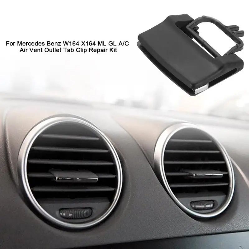 

Car A/C Air Conditioning Vent Outlet Tab Clip Replace Kit for Mercedes Benz W164 X164 ML GL