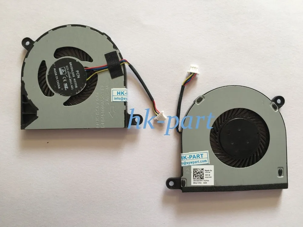 New for Dell Inspiron 13 5368 5000 series cpu cooling fan 31TPT 031TPT 4-wires