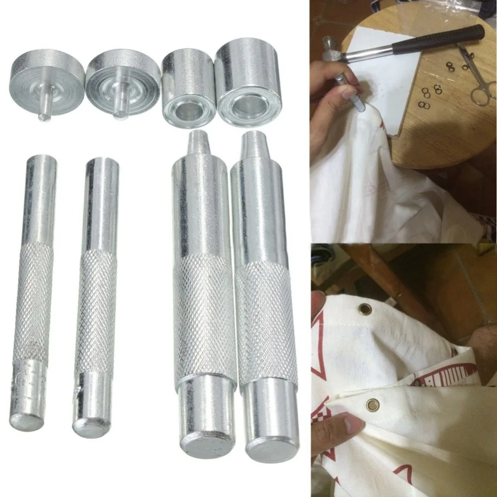 

Stainless Steel Eyelet Punch Die Tool for Leather Craft Clothing Grommet Banner DIY Grommet Hole Cutter 10mm/8mm/6mm/5mm