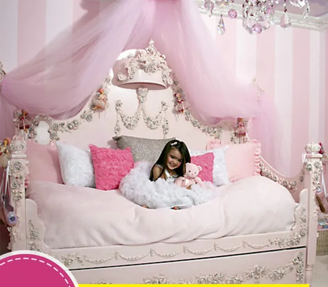 Best Price European Mediterranean Style Carved Wood Custom Furniture Bed Girl Children Best Price European Mediterranean Style Carved Wood Custom Furniture Bed Girl Children