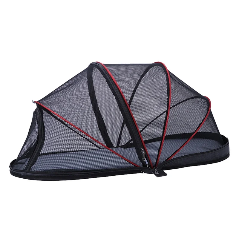 Portable Folded Cat Net Tent Dog House Cage Tent for Small Dogs for Cats Outdoor Kennel Pet Puppy Anti-Mosquito Net Tents