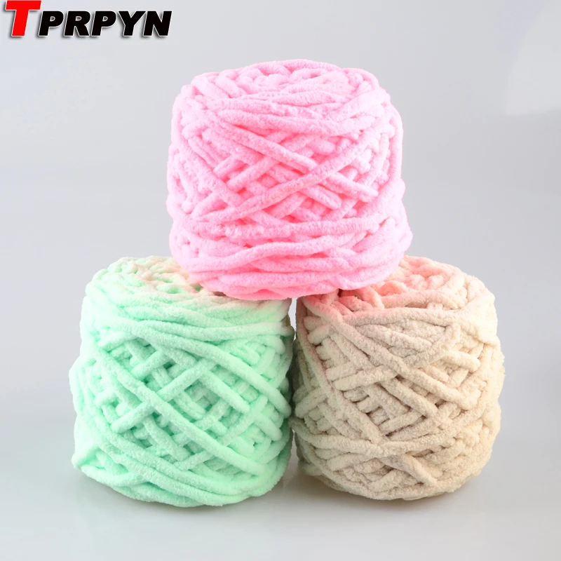 

400g=4pcs Dye Scarf Hand-knitted Yarn For Hand knitting Soft Milk Cotton Yarn Thick Wool Yarn giant wool blanket NL979