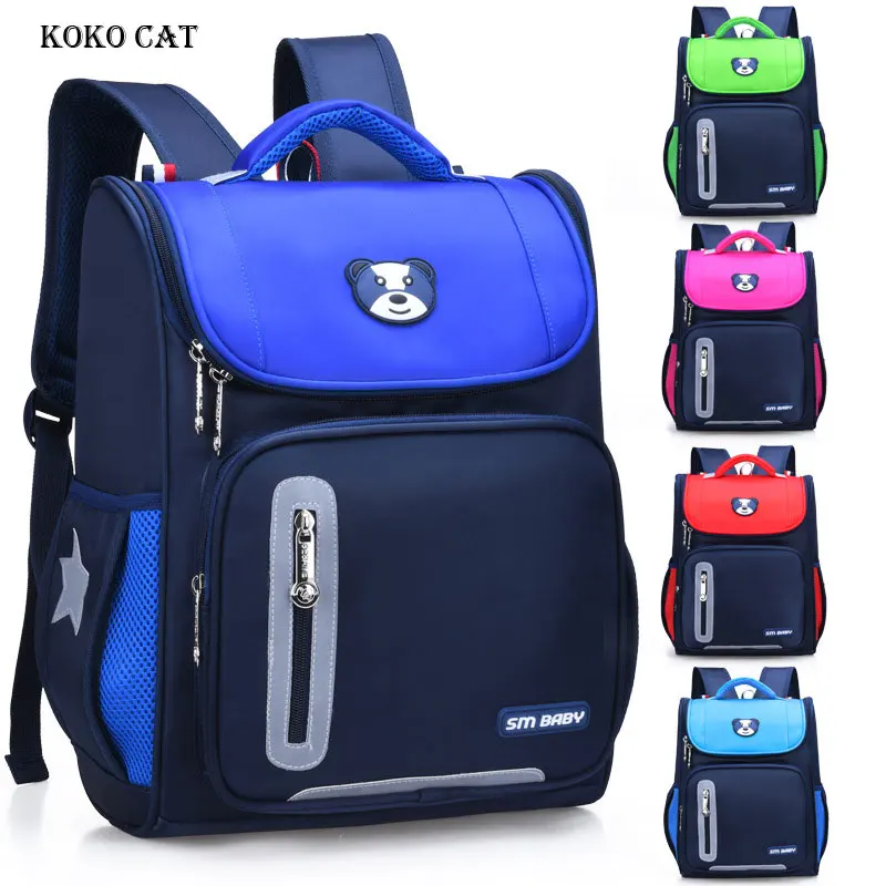 

School Backpacks Children Primary School Space Bags Orthopedic Backpack Dog Bag for Girl Kids Satchel Knapsack Mochila Infantil