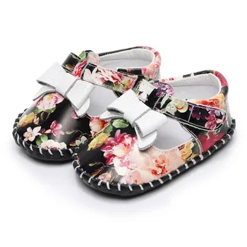 

2020 newbron Princess Girls Baby Kids frist walking Infant Toddler Cute flower leather spring autumn baby girl shoes