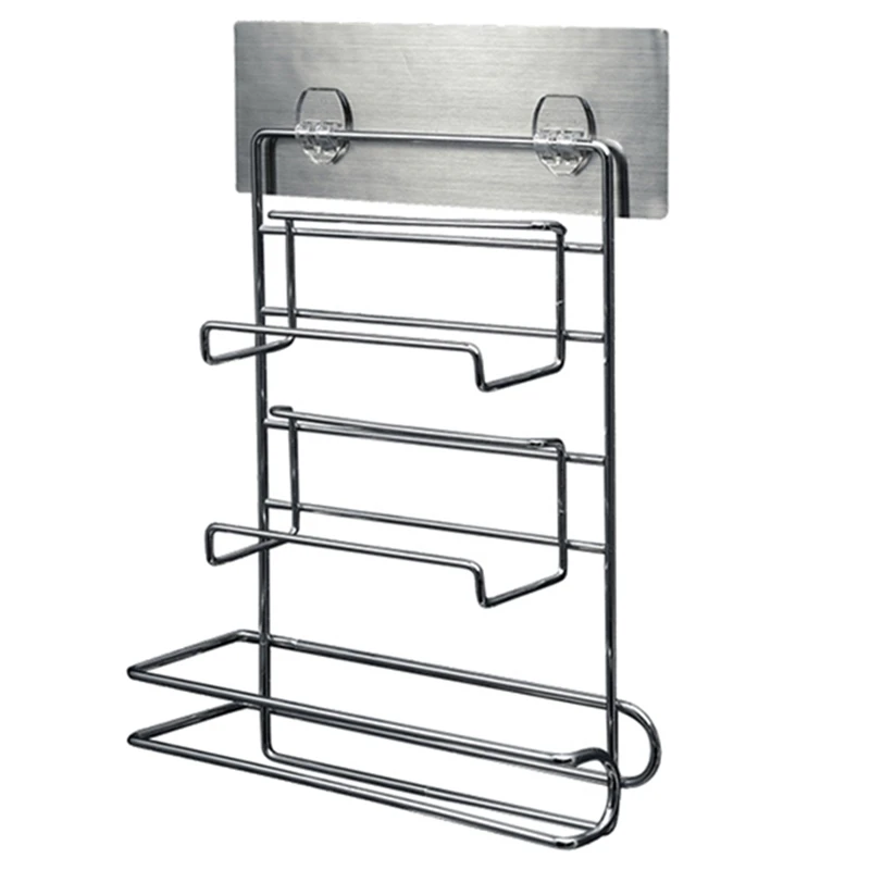 

Refrigerator Cling Film Storage Rack Shelf Wall Hanging Paper Towel Holder Kitchen Bathroom Tool