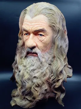 

[TOP] Bust Statue Color Painted Rings Hobbit The Gandalf model Figure Collection Craft Sculpture home Room decoration toy gift
