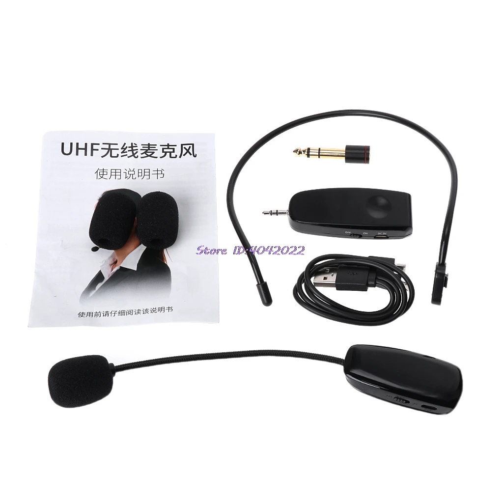 UHF Wireless Microphone Professional Head wear Mic for Voice Amplifier