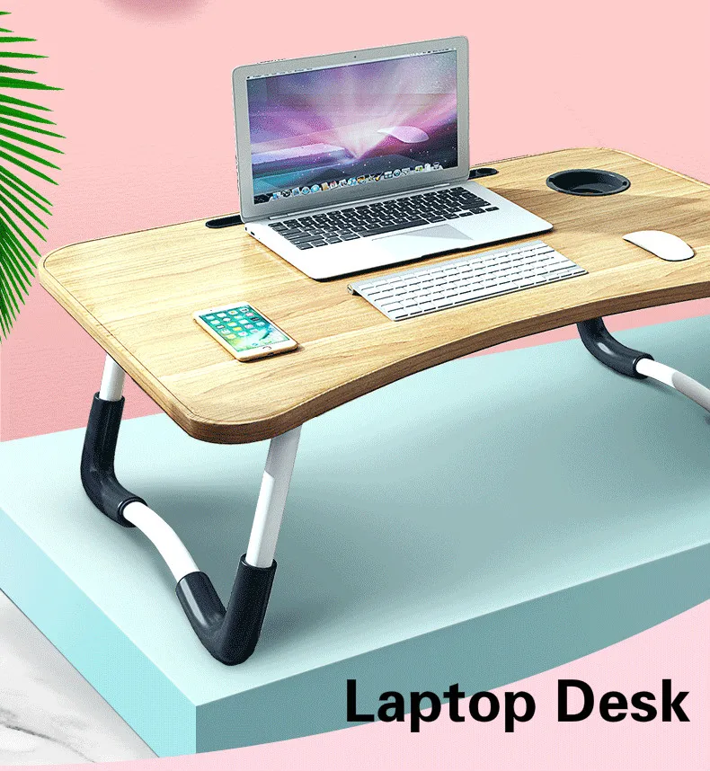 Высокое качество ноутбук стол кровать стол Толстый Складной студенческий стол простой стол устойчивый и не тряска компьютерный стол