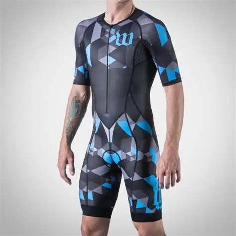 Wattie ink одежда на заказ комплект для велосипеда желтый черный велокостюм triatlon ropa ciclismo кожаный костюм speedsuit комбинезон США - Цвет: triathlon