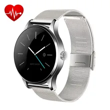 K88H Smart Uhr IPS Runden Bildschirm Unterstützung Pulsmesser Bluetooth smartWatch Für apple huawei IOS Android