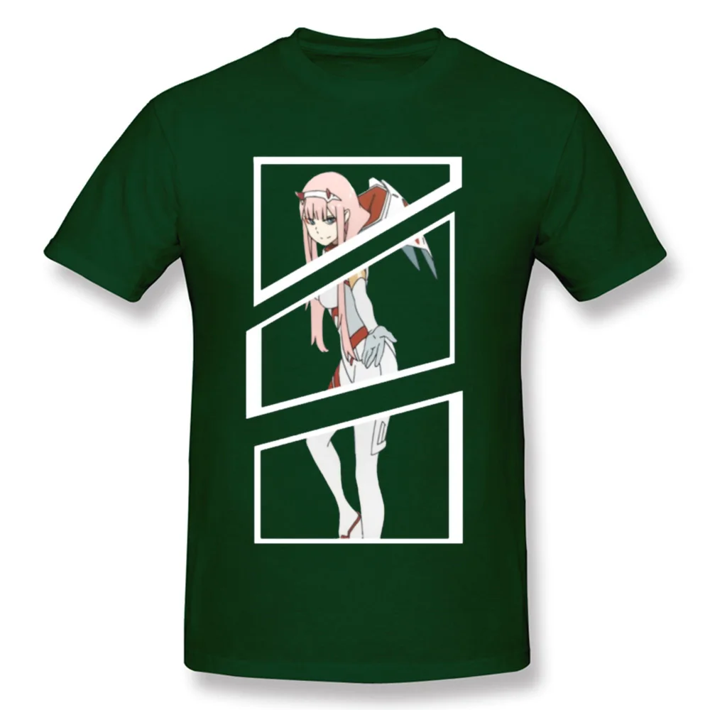 Slim Fit Zero Two Broken Tiles 6909 Geek T-Shirt Round Neck All Cotton Male Tops Shirts Short Sleeve NEW YEAR DAY Geek Tees Zero Two Broken Tiles 6909 dark