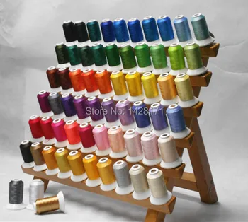 

Simthread 63 brother colors with 500m polyester embroidery thread&glow in the dark thread & A plastic bobbin withe free shipping