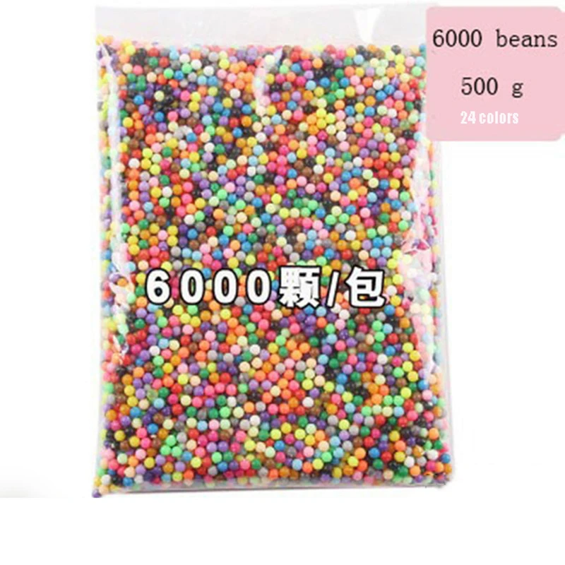 

6000pcs / set DIY Water Spray Magic Aquarium Beads Manual 3D Aqua beads 5mm Hama Beads 500g Refill Wholesale Aqua beads toys