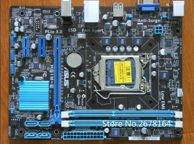 Оригинальная настольная Материнская плата ASUS H61M-E LGA 1155 DDR3 для I3 I5 I7 CPU 16GB SATA II |