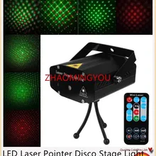 YON 10 шт. Мини светодиодный лазерный указатель диско сценический светильник вечерние узор светильник ing проектор шоу ИК пульт RG лазерный проектор светильник s