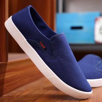 

Aleafalling Men's Causal Shoes Breathable Fashion Message Canvas Outdoor Sneakers Boy's Soft Flock Causal Flat Shoes 39-44