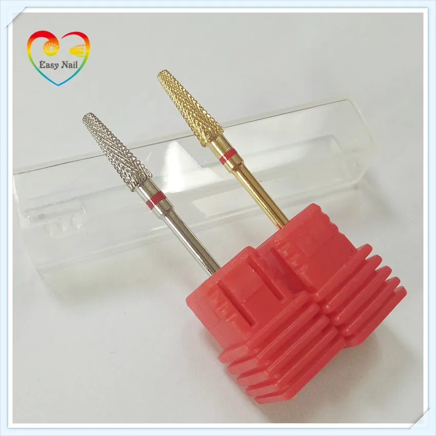 

1pcs 2colors Pro-Fine Tungsten Carbide Nail Drill Bit 3/32" Rotate Burr Bits For Manicure Nail Drill Accessories Milling Cutter