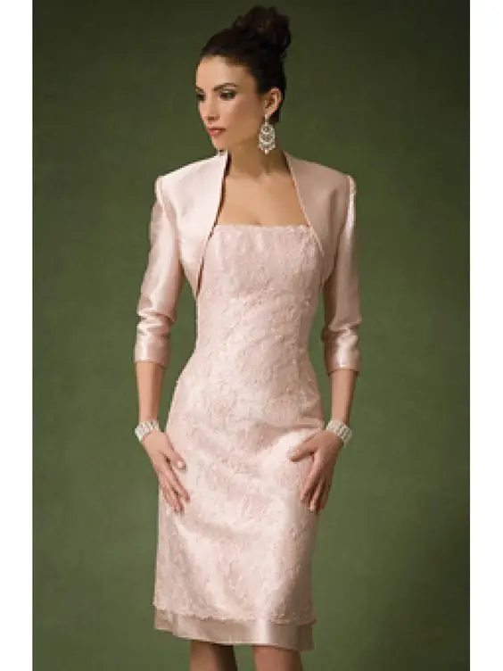 Sexy Mother Of The Bride Dresses With Jacket Knee Length Pant Suit