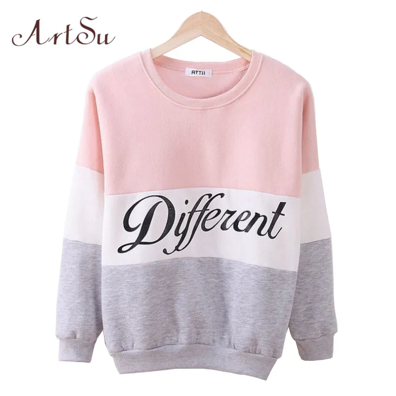 2016 Autumn and winter women fleeve hoodies printed letters tracksuit for women's casual sweatshirt hoody sudaderas EPHO80027