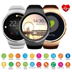 KW18 Bluetooth Смарт-часы Полный Экран Поддержка sim-карта TF Smartwatch телефон Heart Rate для Apple Шестерни S2 huawei Xiaomi