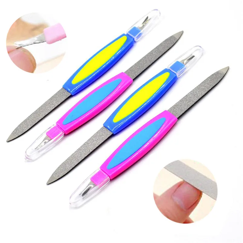 

Nail Files Remover Pedicure Double-Sided Metal Nail Tools Polishing Set 2019 High Quality H1