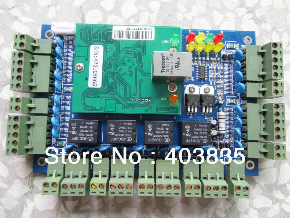 

Four door unidirectional TCP/IP network Access control systems, TCP/IP Ethernet network four door access controllers