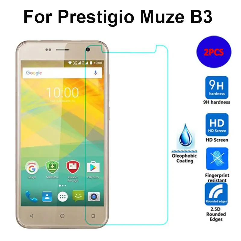 2 шт для Prestigio Muze B3 PSP3512 DUO закаленное стекло 2.5D 9H Взрывозащищенный ЖК-экран протектор для Muze B3 PSP3512DUO стекло