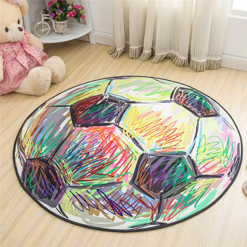 Многоцветная детская мягкая подушка для ползания коврик для игры одеяло детские игрушечные ковры маты для ползания детские игровые коврики - Цвет: football