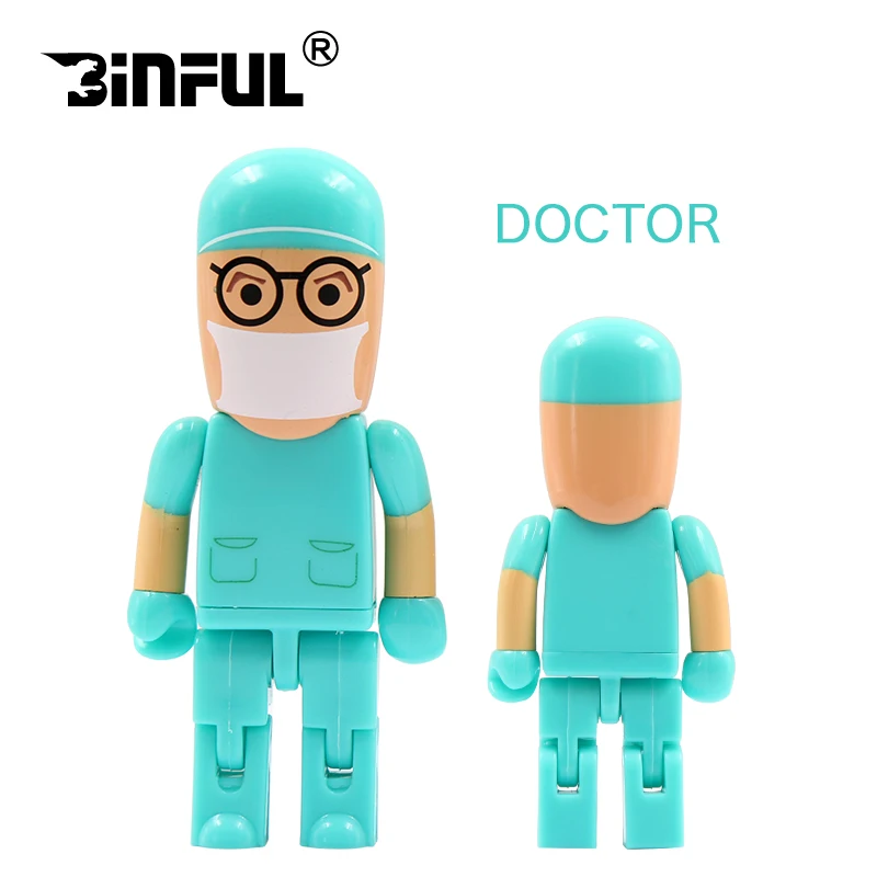 Best gift pendrive cartoon U Disk Doctor USB flash drive 16gb Nurse memory stick 4gb 8gb cute 32gb 64gb pen drive new arrival 