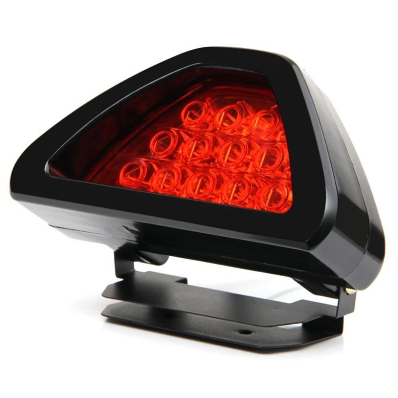 AEING 1*Motorcycle Car Motorbike Red Brake Light Flash Strobe Emergency Warning Universal F1