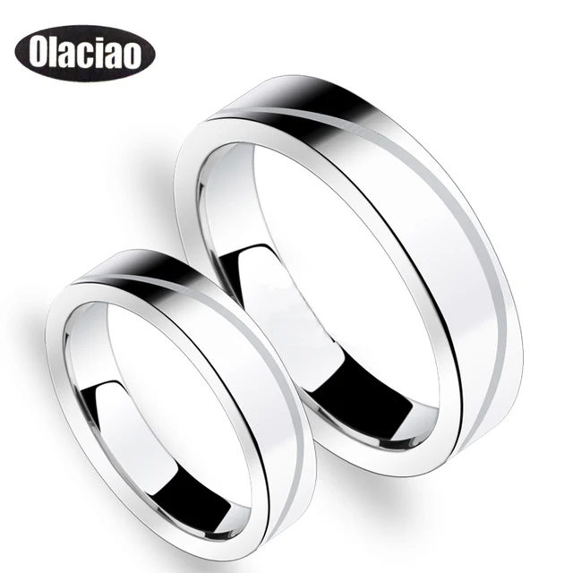 free shipping engrave 6mm 4mm tungsten couple rings shinny polish wedding rings simple elegant engagement ring - Free Wedding Rings free shipping engrave 6mm 4mm tungsten couple rings shinny polish wedding rings simple elegant engagement ring - Free Wedding Rings