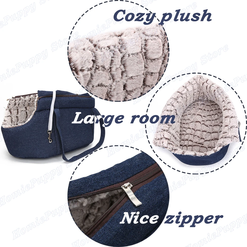 Dual Use Cat Carrier Shoulder Handbag for Outdoor Travel for Small Dogs Warm Soft Dog Cat Bed Pet Supplies Cat Carrier (7)