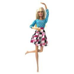 NK 2019 новые кукольный наряд Красивые вечерние работы вечерние ClothesTop модное платье для Барби прекрасная кукла Best ребенок Girls'Gift 063A