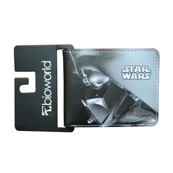 

Fashion Men Women Wallets Movie Anime Star Wars Print Leather Purse carteira Dollar Money Bags Gift Kids Short Wallet