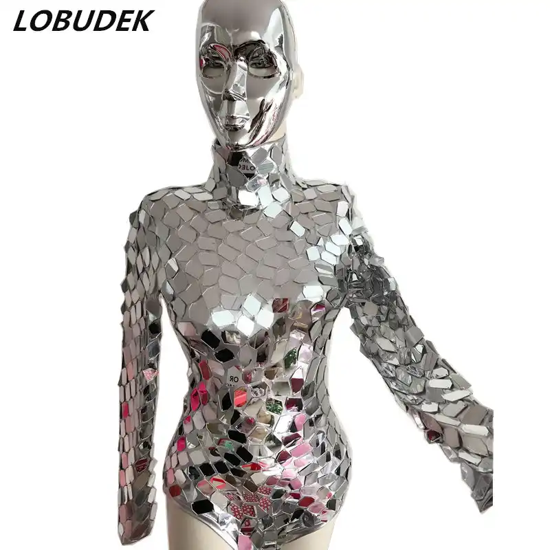 silver reflective jumpsuit