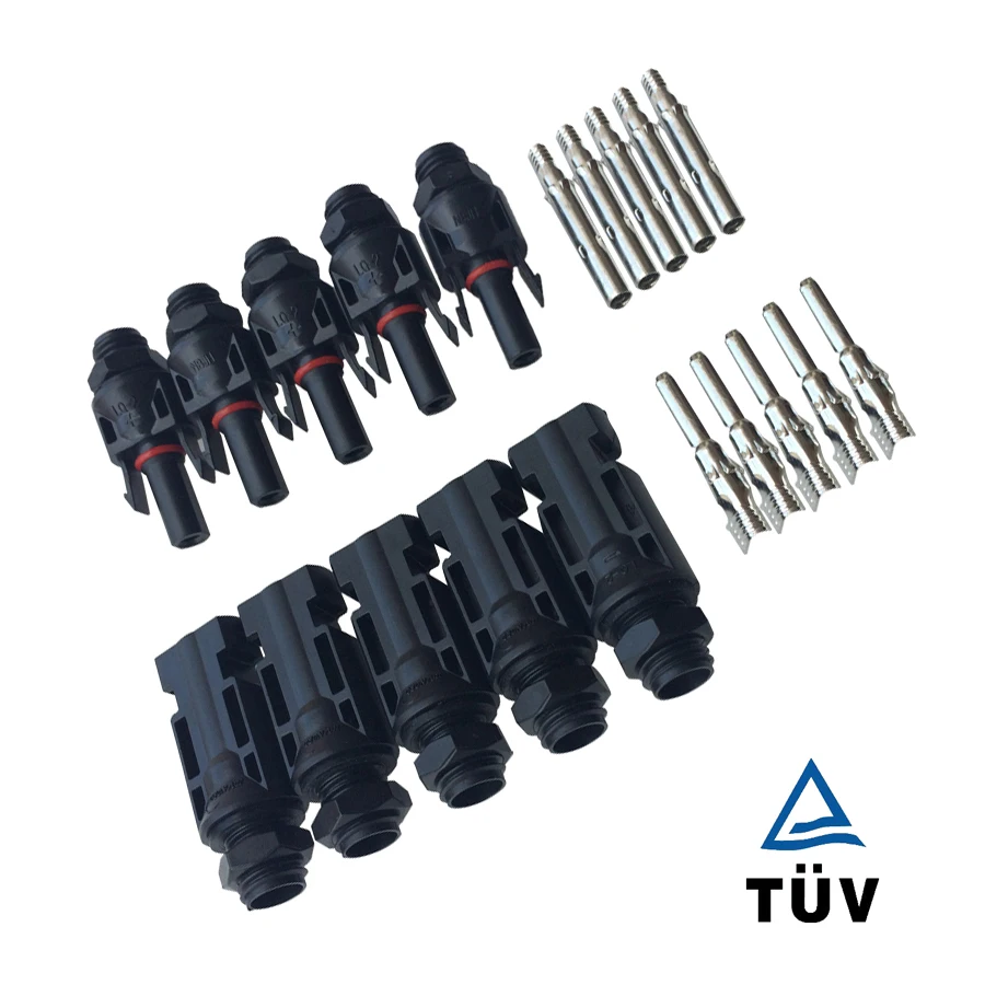 

5.10 pairs Current 30A TUV listed MC4 Connector male and female, MC4 Solar Panel Connector used for Solar Cable 2.5mm2 4mm2 6mm2
