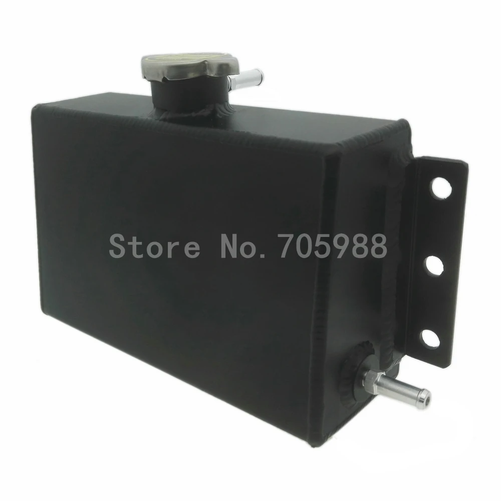 

For Civic 240SX WRX Eclipse Universal Black Aluminum Coolant Expansion Fill Tank