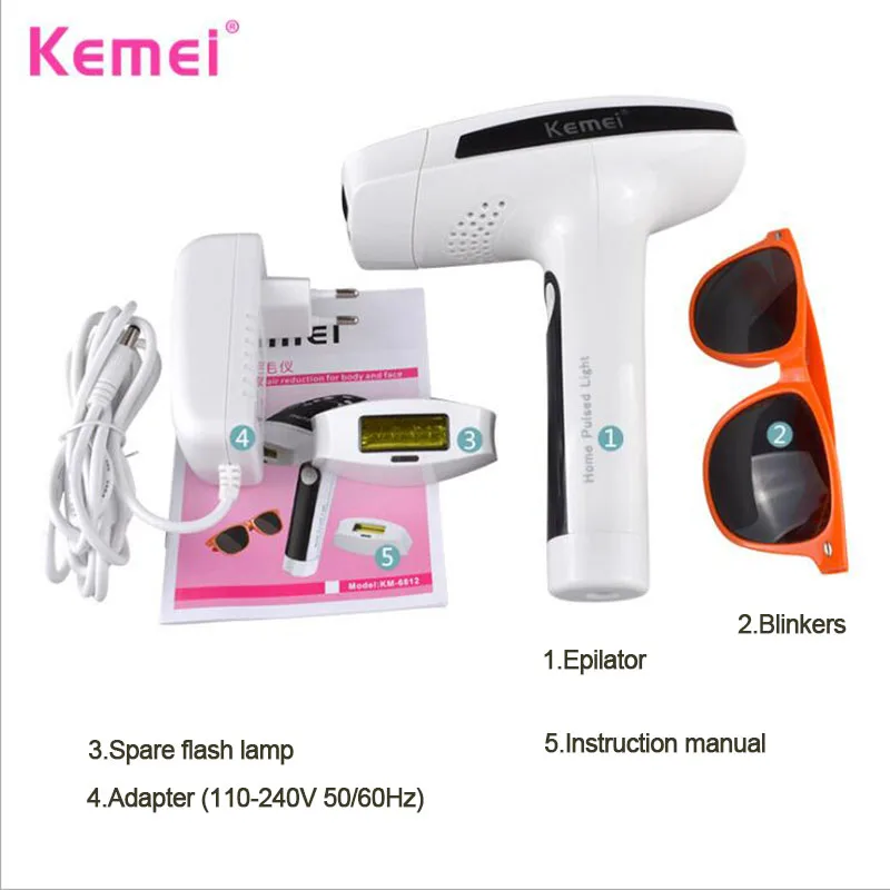 Лазерный эпилятор для волос, для женщин, для фотосъемки, импульсный свет, устройство для эпиляции лица
