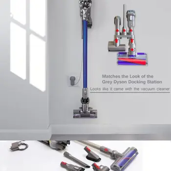 

Handheld Vacuum Cleaner Brushes Storage Rack Brush Accessory Holder For Dyson V7 V8 V10 F42B