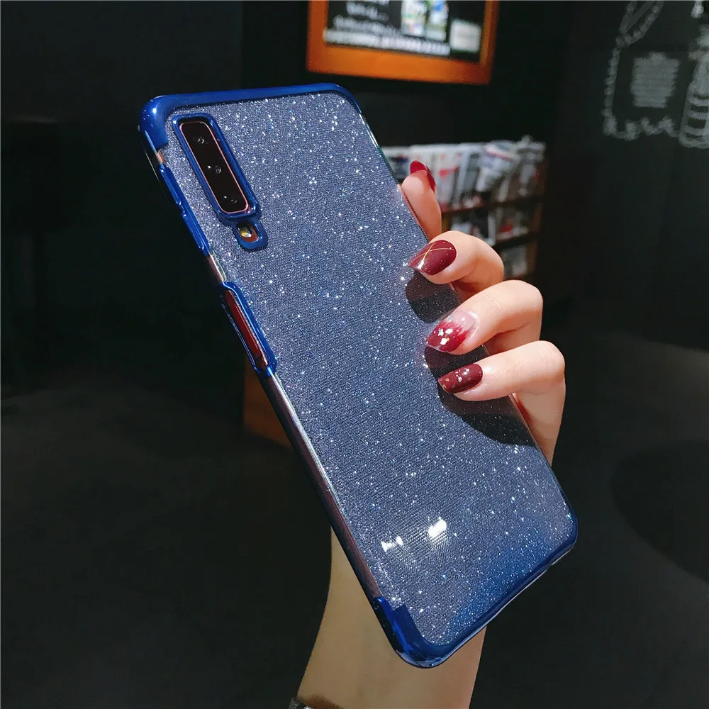 Блестящий блестящий чехол для Samsung Galaxy M30 A40S A10 A20 A70 A50 A60 A20E A40 2019 Note 8 9 S8 S9 S10 Plus S7