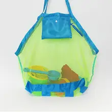 Американские детские пляжные сетчатые игрушки для ванной, сумка для хранения, детские большие складные сетчатые сумки