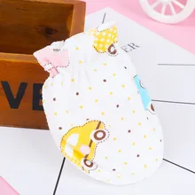 Перчатка для младенца из чистого хлопка, Детские рукавицы с мультяшным рисунком, Нескользящие дышащие и теплые детские перчатки