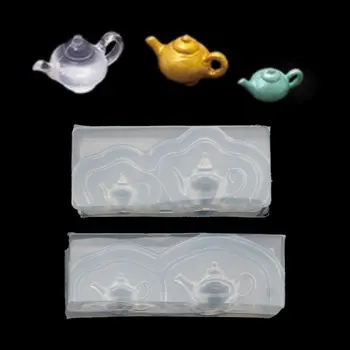 

Cute Mini Teapot Silicone Resin Molds Earrings Pendant Necklace Jewelry Tools